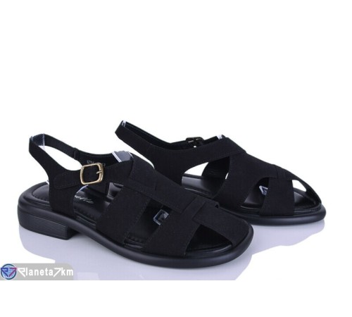 Босоніжки жіночі на літо (8 пар р.36-41) чорний  "LOREDANA"