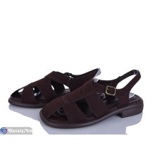 Босоніжки жіночі на літо (8 пар р.36-41) коричневий  "LOREDANA"