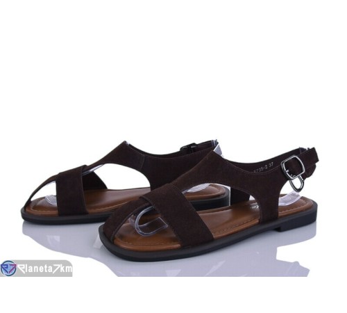 Босоніжки жіночі на літо (8 пар р.36-41) коричневий  "LOREDANA"