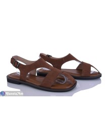 Босоніжки жіночі на літо (8 пар р.36-41) коричневий  "LOREDANA"