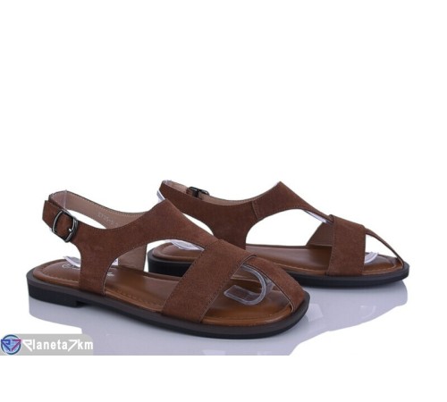 Босоніжки жіночі на літо (8 пар р.36-41) коричневий  "LOREDANA"