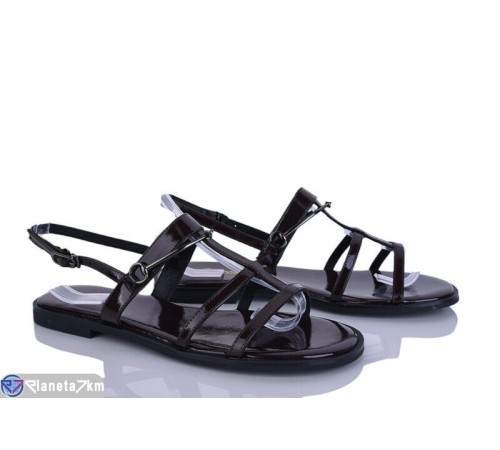 Босоніжки жіночі на літо (8 пар р.36-41) коричневий  "LOREDANA"