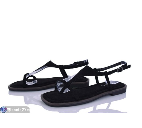 Босоніжки жіночі на літо (8 пар р.36-41) чорний  "LOREDANA"