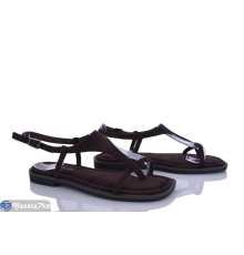 Босоніжки жіночі на літо (8 пар р.36-41) коричневий  "LOREDANA"