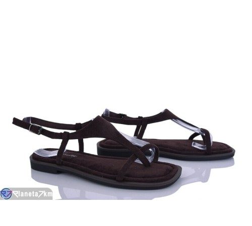 Босоніжки жіночі на літо (8 пар р.36-41) коричневий  "LOREDANA"