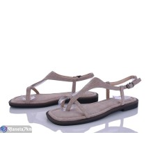 Босоніжки жіночі на літо (8 пар р.36-41) бежевий  "LOREDANA"