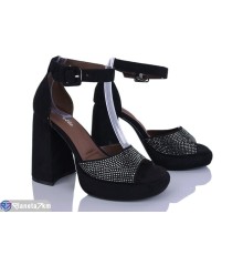 Босоніжки жіночі на літо (6 пар р.36-40) чорний  "LOREDANA"