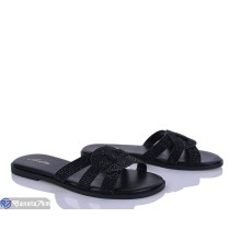 Шлепки жіночі на літо (8 пар р.36-41) чорний  "LOREDANA"