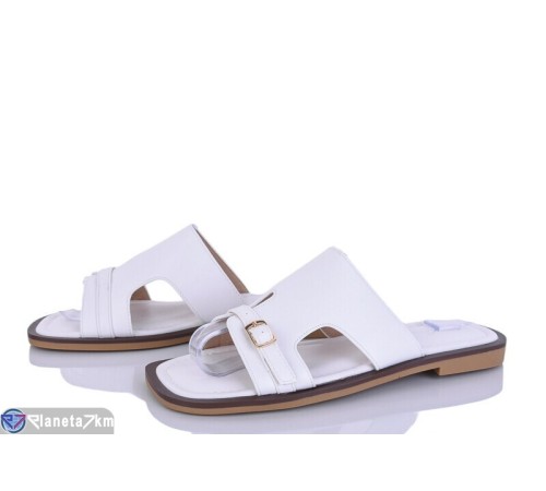 Шлепки жіночі на літо (8 пар р.36-41) білий  "LOREDANA"