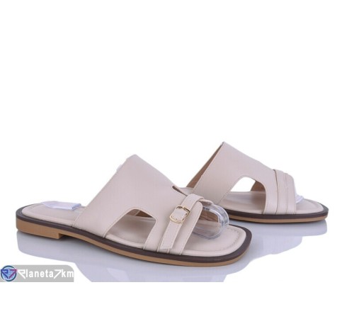 Шлепки жіночі на літо (8 пар р.36-41) бежевий  "LOREDANA"