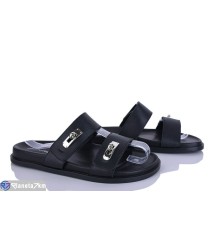 Шлепки жіночі на літо (8 пар р.36-41) чорний  "LOREDANA"