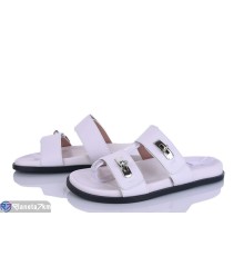 Шлепки жіночі на літо (8 пар р.36-41) білий  "LOREDANA"