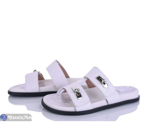 Шлепки жіночі на літо (8 пар р.36-41) білий  "LOREDANA"