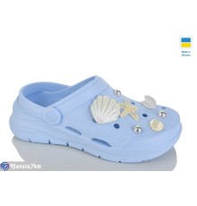Кроки жіночі на літо (8 пар р.36-41) блакитний  "Korka"