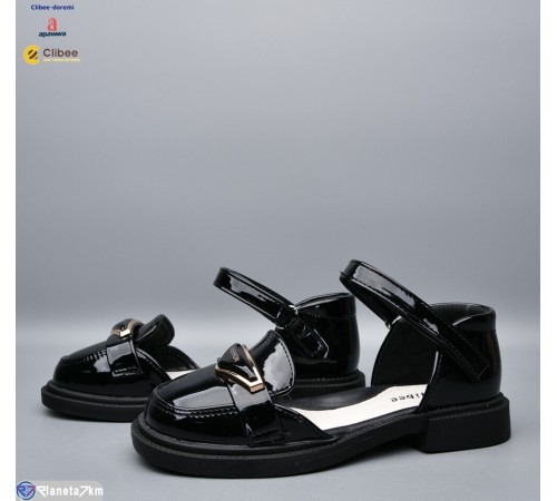 Дитячі туфлі на літо (6 пар р.31-36) чорний  "BELIES-D"