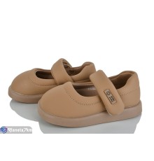 Дитячі туфлі на весну/осінь (8 пар р.22-29) коричневий  "Laifakids"