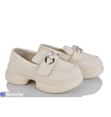 Дитячі туфлі на весну/осінь (8 пар р.31-38) бежевий  "Laifakids"