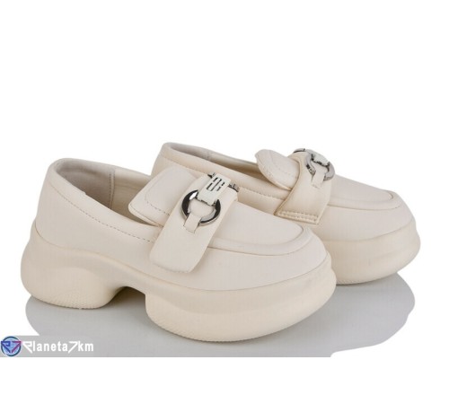 Дитячі туфлі на весну/осінь (8 пар р.31-38) бежевий  "Laifakids"