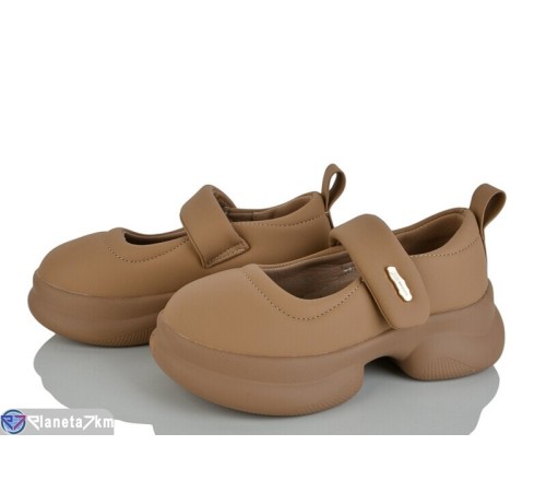 Дитячі туфлі на весну/осінь (8 пар р.31-38) коричневий  "Laifakids"