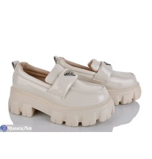 Дитячі туфлі на весну/осінь (8 пар р.32-37) бежевий  "Laifakids"