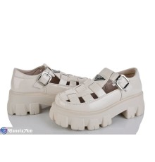 Дитячі туфлі на літо (8 пар р.32-37) бежевий  "Laifakids"