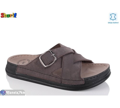 Шлепки чоловічі на літо (6 пар р.40-45) коричневий  "Sharif"