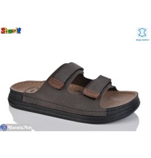 Шлепки чоловічі на літо (6 пар р.40-45) коричневий  "Sharif"