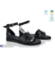 Босоніжки жіночі на літо (6 пар р.36-40) чорний  "Linda"