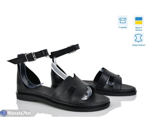 Босоніжки жіночі на літо (6 пар р.36-40) чорний  "Linda"