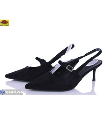 Туфлі жіночі на літо (6 пар р.36-41) чорний  "Mei De Li"