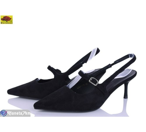 Туфлі жіночі на літо (6 пар р.36-41) чорний  "Mei De Li"