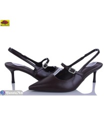 Туфлі жіночі на літо (6 пар р.36-41) коричневий  "Mei De Li"