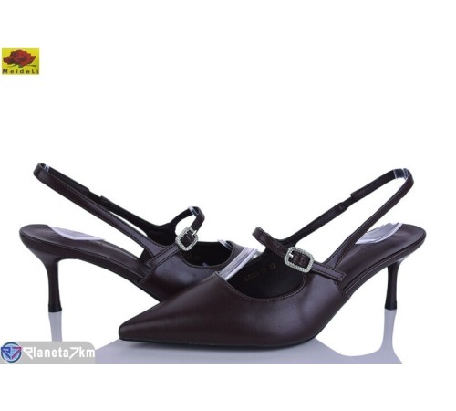 Туфлі жіночі на літо (6 пар р.36-41) коричневий  "Mei De Li"