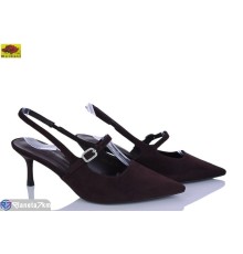 Туфлі жіночі на літо (6 пар р.36-41) коричневий  "Mei De Li"