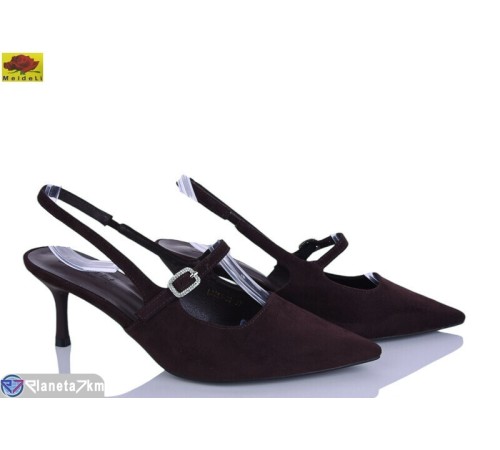 Туфлі жіночі на літо (6 пар р.36-41) коричневий  "Mei De Li"