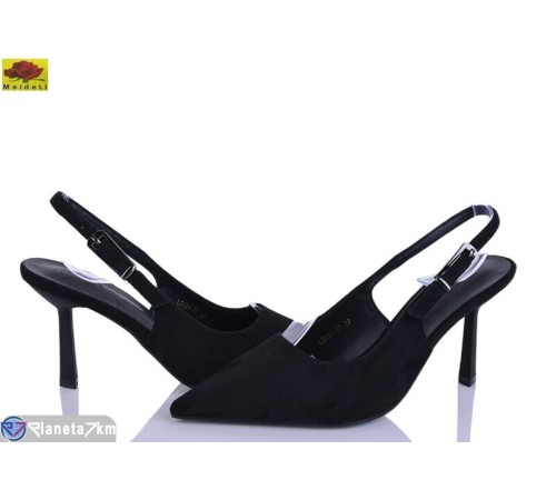 Туфлі жіночі на літо (6 пар р.36-41) чорний  "Mei De Li"