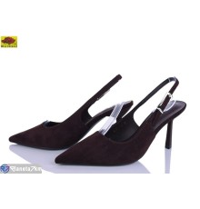 Туфлі жіночі на літо (6 пар р.36-41) коричневий  "Mei De Li"