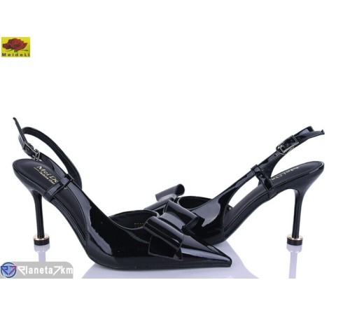 Туфлі жіночі на літо (6 пар р.36-41) чорний  "Mei De Li"