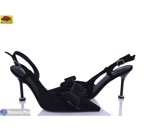 Туфлі жіночі на літо (6 пар р.36-41) чорний  "Mei De Li"