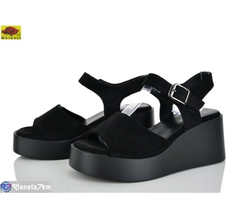 Босоніжки жіночі на літо (8 пар р.36-40) чорний  "Mei De Li"