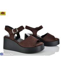 Босоніжки жіночі на літо (8 пар р.36-40) коричневий  "Mei De Li"