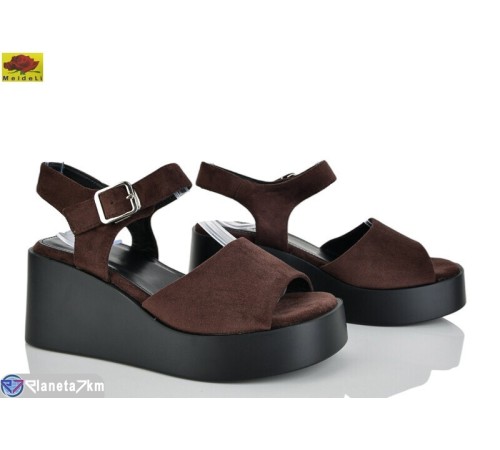 Босоніжки жіночі на літо (8 пар р.36-40) коричневий  "Mei De Li"