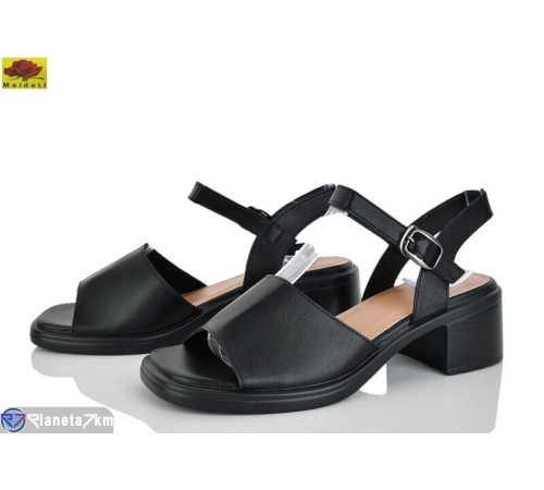 Босоніжки жіночі на літо (8 пар р.36-40) чорний  "Mei De Li"