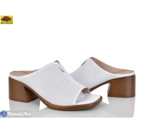 Шлепки жіночі на літо (8 пар р.36-40) білий  "Mei De Li"