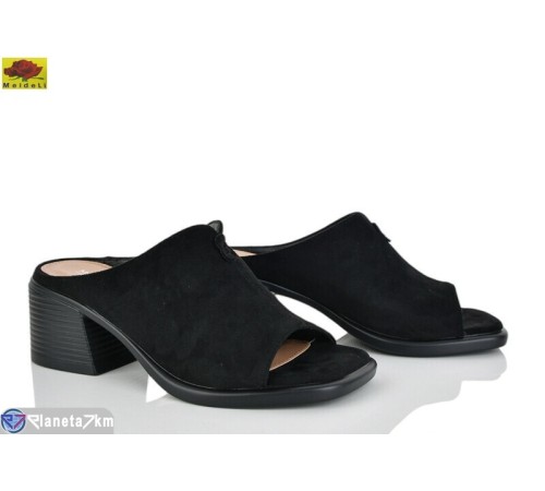 Шлепки жіночі на літо (8 пар р.36-40) чорний  "Mei De Li"