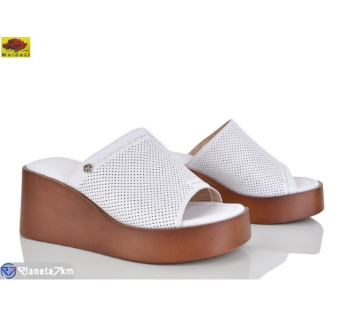 Шлепки жіночі на літо (8 пар р.36-40) білий  "Mei De Li"