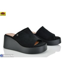 Шлепки жіночі на літо (8 пар р.36-40) чорний  "Mei De Li"