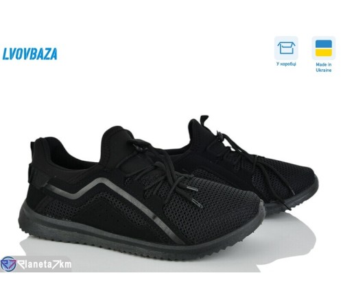 Кросівки чоловічі на літо (6 пар р.41-45) чорний  "LEOBAZA"