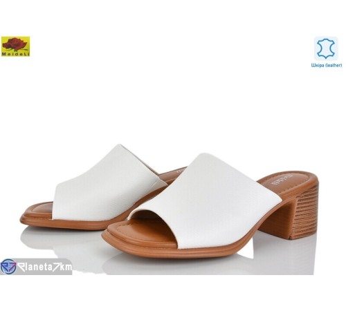 Шлепки жіночі на літо (8 пар р.36-40) білий  "Mei De Li"