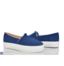 Сліпони жіночі на весну/осінь (8 пар р.36-40) синій  "LIBERTE"